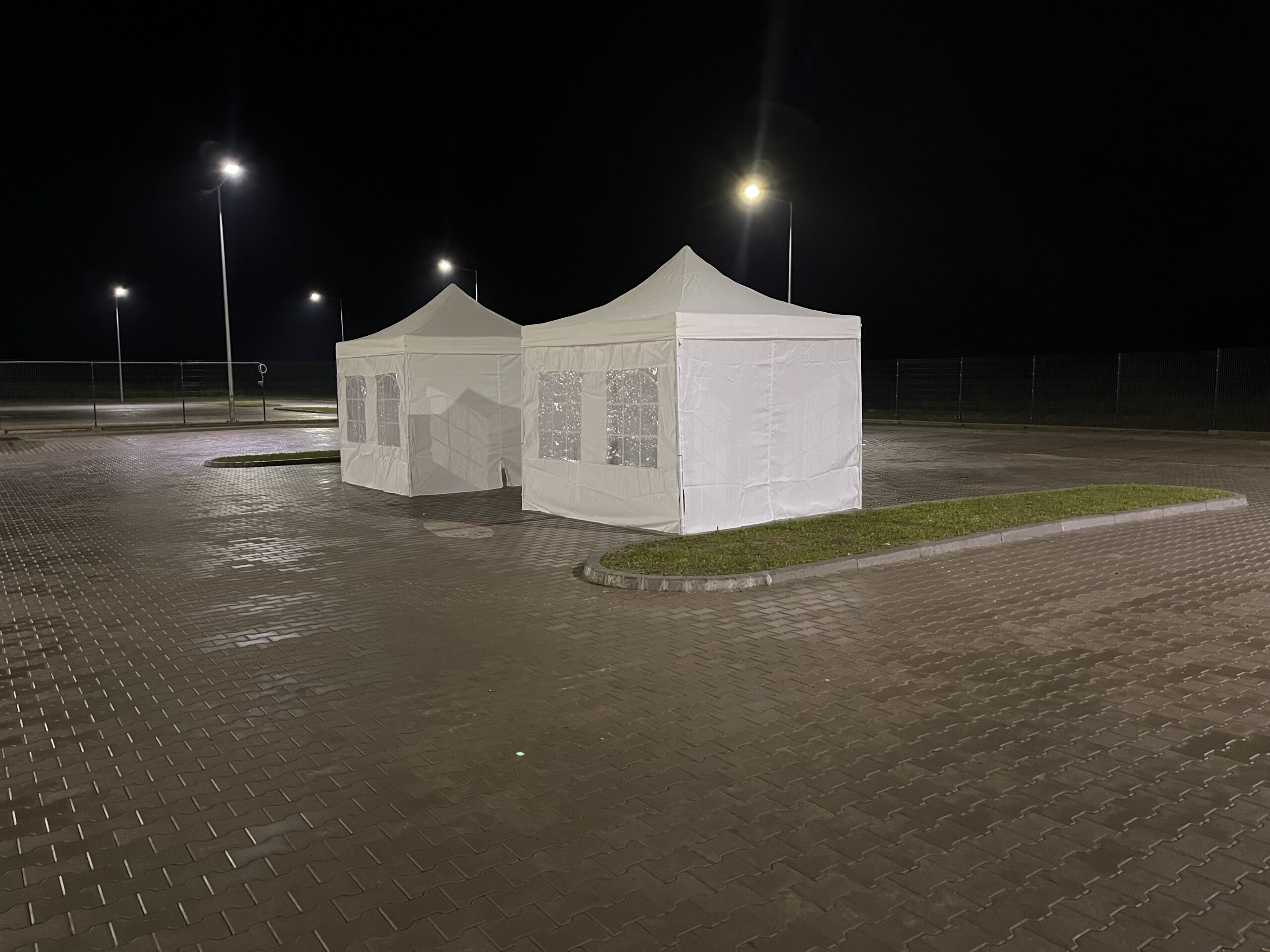 Namiot 3x3 ekspresowy Namiot ekspresowy premium 3x3 m - biały - obrazek 1